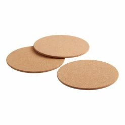 World Market Round Cork Trivets 3 Pack