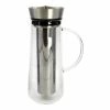 World Market Glass and Stainless Steel Cold Brew Coffee Infuser Carafe