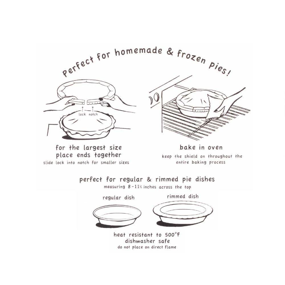 World Market Talisman Red Silicone Adjustable Pie Crust Shield 7 World Market Talisman Red Silicone Adjustable Pie Crust Shield - Image 5