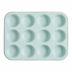 World Market Sage Green Nonstick Ceramic 12c Muffin Pan