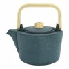 World Market Dark Turquoise Cast Iron and Wood Infuser Teapot -Deals Kitchen Store unnamed file 1167