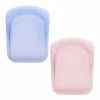 World Market Stasher Pastel Reusable Silicone Pocket Storage Bags 2 Pack