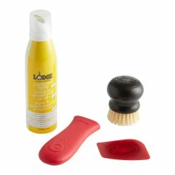 World Market Lodge Cast Iron Care and Seasoning 4 Piece Kit
