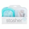 World Market Stasher Reusable Silicone Pocket Storage Bags 2 Pack