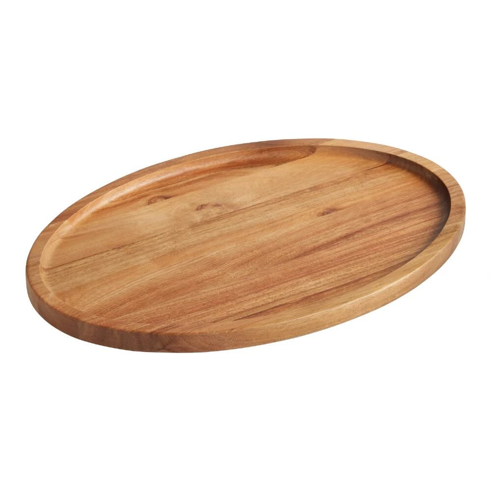 World Market Oval Acacia Wood Trencher Cutting Board 3 World Market Oval Acacia Wood Trencher Cutting Board