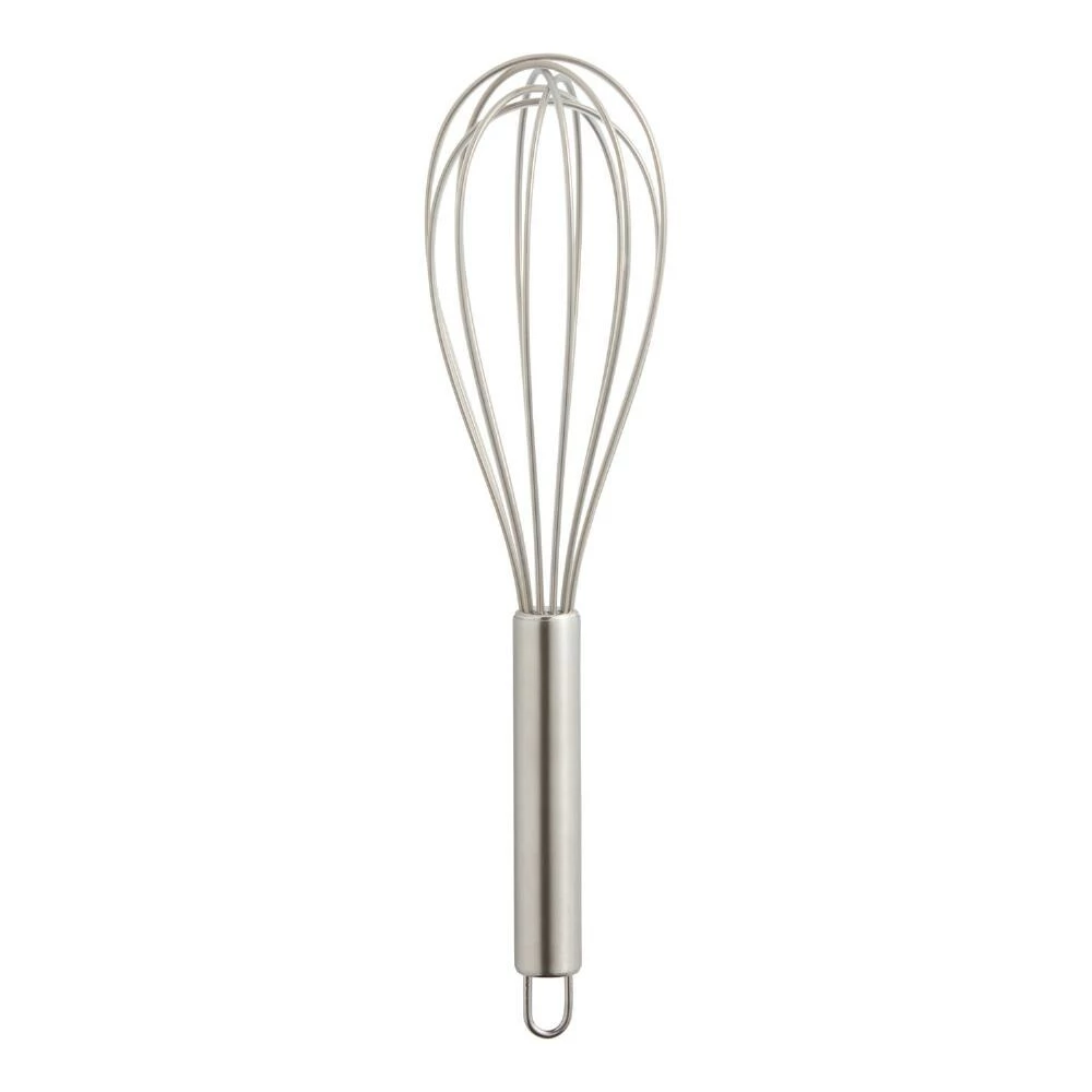 World Market Clear Silicone and Stainless Steel Whisk 3 World Market Clear Silicone and Stainless Steel Whisk