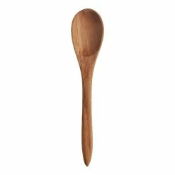 World Market Slim Eucalyptus Wood Cooking Spoon