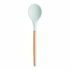 World Market Sage Green Silicone Cooking Spoon with Wood Handle Set of 2