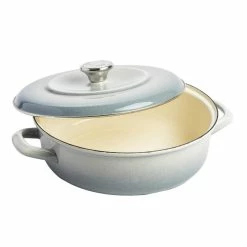 World Market Merten & Storck 1873 Enamel Cast Iron Braiser 4 Quart