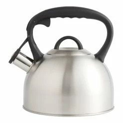 World Market Stainless Steel and Black Tea Kettle