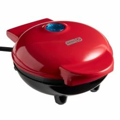 World Market Dash Red Mini Nonstick Waffle Maker
