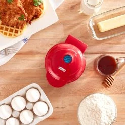 World Market Dash Red Mini Nonstick Waffle Maker -Deals Kitchen Store unnamed file 1340