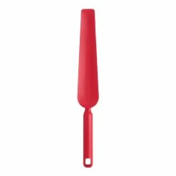 World Market Red Silicone Curved Blender Spatula