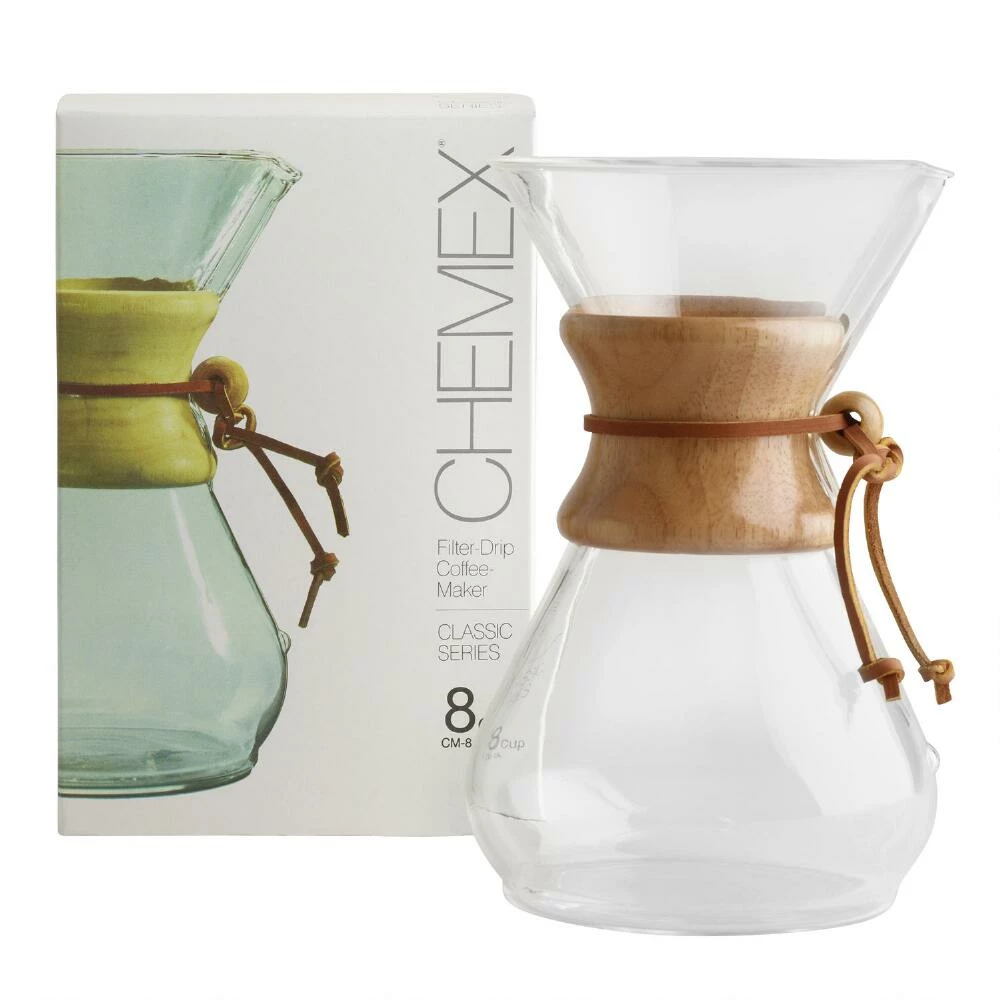 World Market Chemex 8 Cup Glass Pour Over Coffee Maker 4 World Market Chemex 8 Cup Glass Pour Over Coffee Maker - Image 2