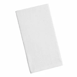 World Market White Woven Cotton Kitchen Towels Set of 2