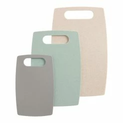 World Market Wheat Straw 3 Piece Reversible Cutting Board Set