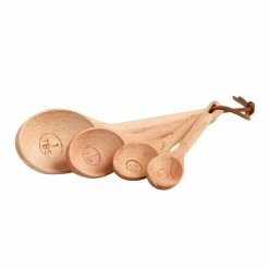 World Market Natural Wood Nesting Measuring Spoon Set