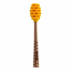 World Market Prepara Silicone and Wood Honey Dipper