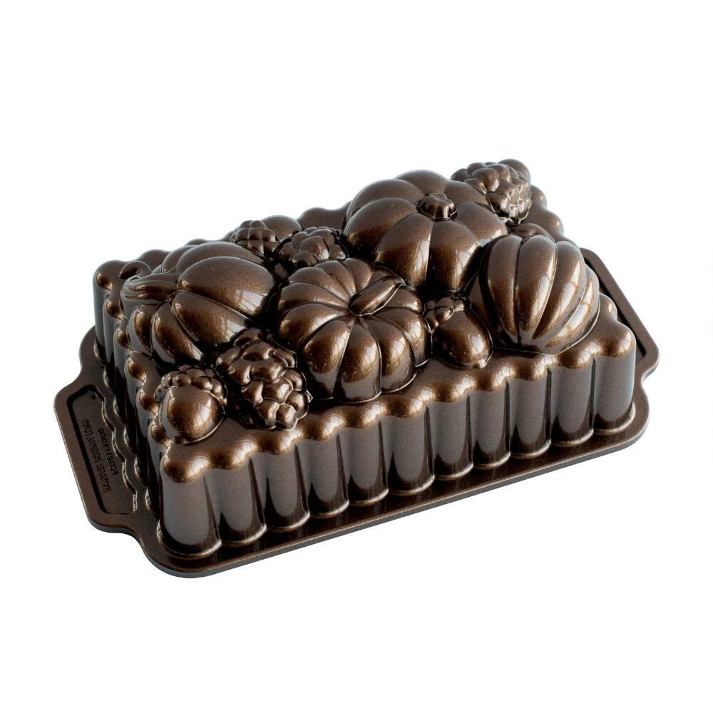 World Market Nordic Ware Nonstick Aluminum Harvest Bounty Loaf Pan 3 World Market Nordic Ware Nonstick Aluminum Harvest Bounty Loaf Pan