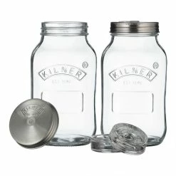 World Market Kilner 1L Glass Fermentation Jar Set 2 Pack