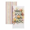 World Market Make Your Own Magic and Stripe Kitchen Towels 2 Pack