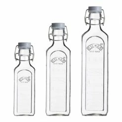 World Market Kilner Glass Clamp Lid Storage Bottles 3 Piece Set