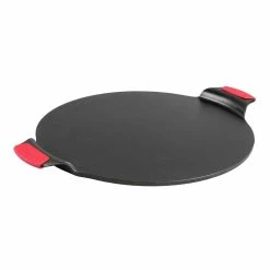 World Market Lodge Cast Iron Pizza Pan With Silicone Grips