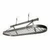 World Market Enclume 48 Inch Hammered Steel Ceiling Pot Rack