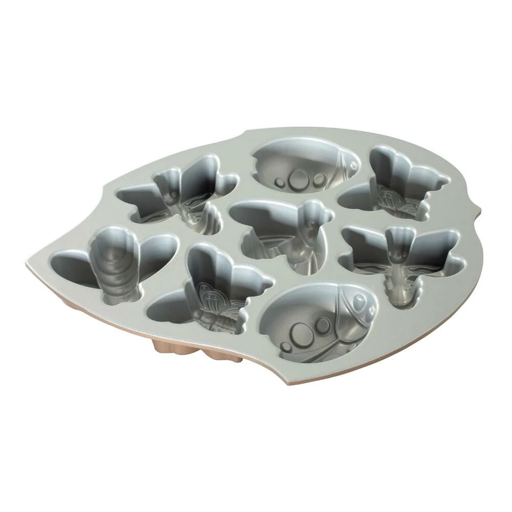 World Market Nordic Ware Backyard Bugs Nonstick Aluminum 8c Cakelet Pan 4 World Market Nordic Ware Backyard Bugs Nonstick Aluminum 8c Cakelet Pan - Image 2
