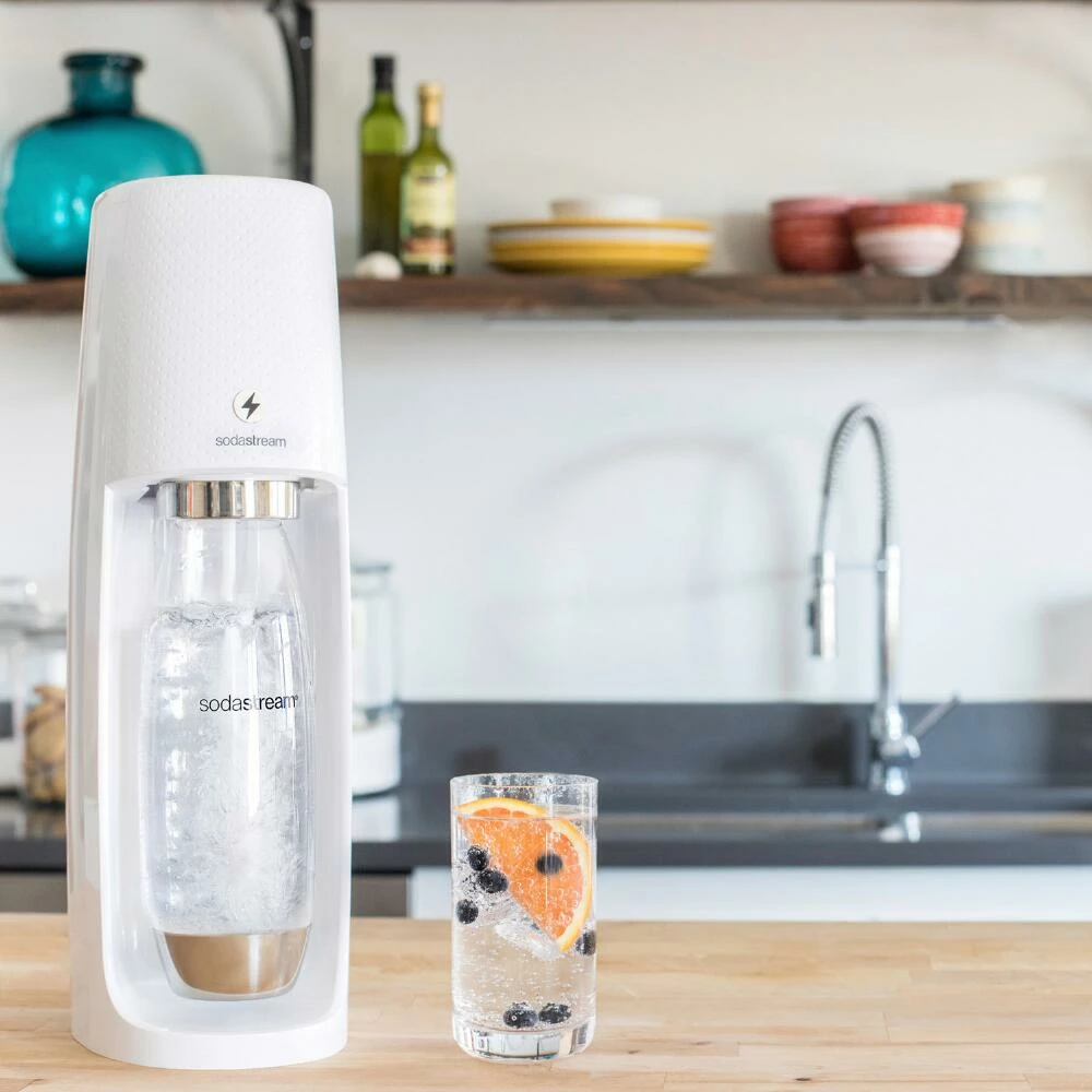 World Market SodaStream® White Fizzi One Touch Sparkling Water Maker Kit 6 World Market SodaStream® White Fizzi One Touch Sparkling Water Maker Kit - Image 4