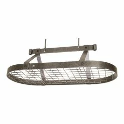 World Market Enclume 36 Inch Hammered Steel Ceiling Pot Rack