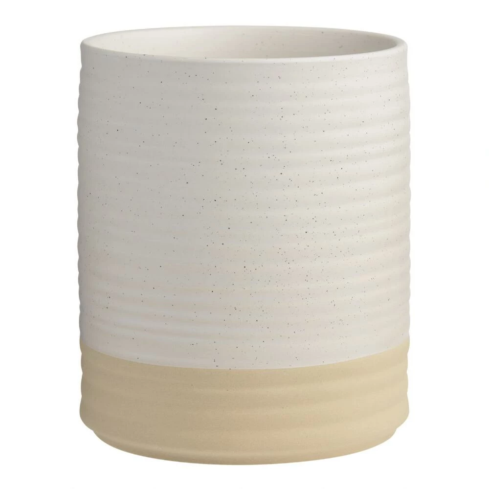 World Market Tipton Ivory Speckled Ceramic Utensil Holder 3 World Market Tipton Ivory Speckled Ceramic Utensil Holder