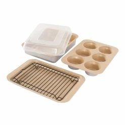 World Market Nordic Ware Gold Compact Nonstick Ovenware Set 5 Piece