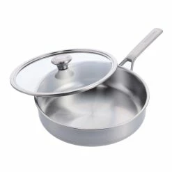 World Market Merten & Storck Stainless Steel Saute Pan With Lid