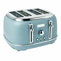 World Market Haden Poole Blue Highclere 4 Slice Wide Slot Toaster