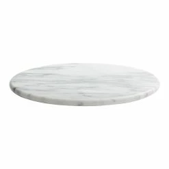 World Market White Marble Lazy Susan