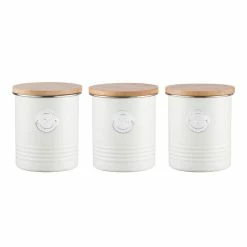 World Market Typhoon Living Coffee, Tea And Sugar Canisters 3 Piece Set