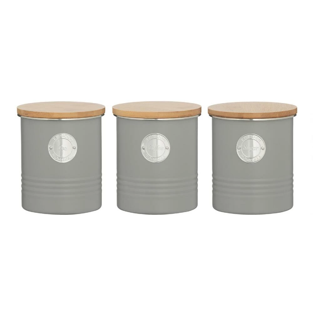 World Market Typhoon Living Coffee, Tea And Sugar Canisters 3 Piece Set 5 World Market Typhoon Living Coffee, Tea And Sugar Canisters 3 Piece Set - Image 3
