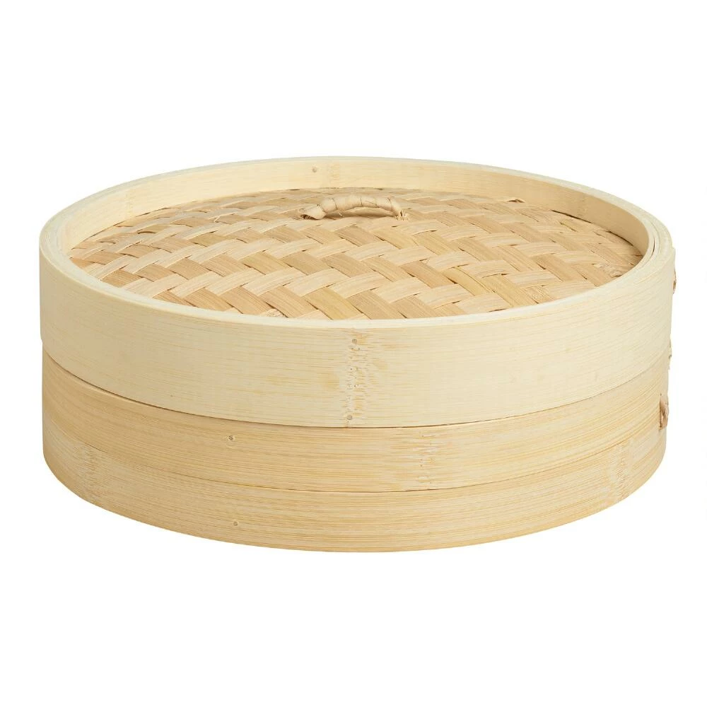 World Market Traditional Bamboo Steamer 10 Inch 3 World Market Traditional Bamboo Steamer 10 Inch