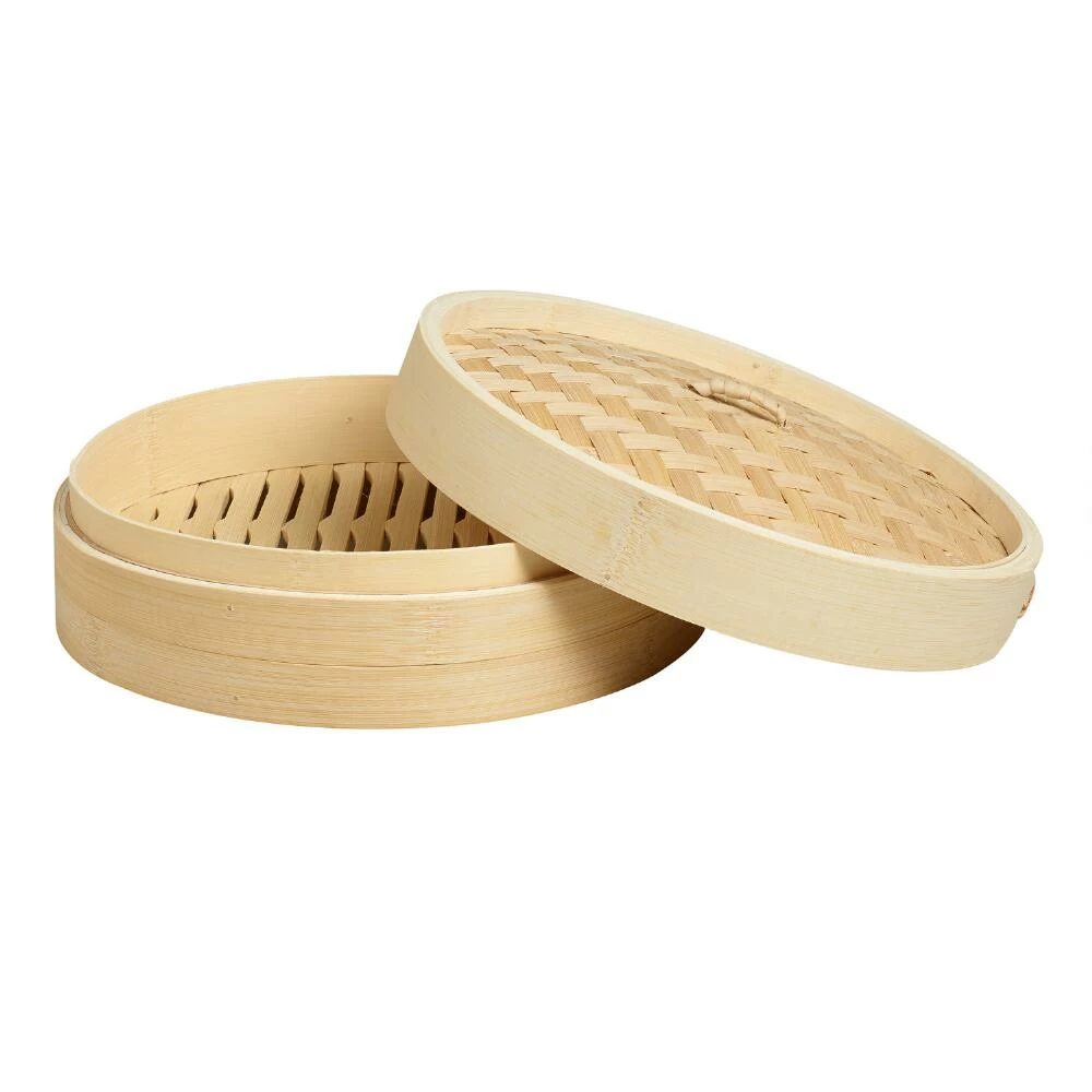 World Market Traditional Bamboo Steamer 10 Inch 4 World Market Traditional Bamboo Steamer 10 Inch - Image 2