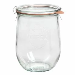 World Market Weck Medium Glass Tulip Jar with Clamp Lid
