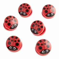 World Market Kikkerland Ladybug Bag Clips 6 Pack