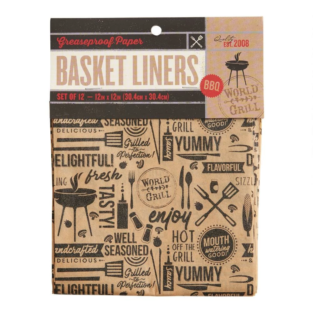 World Market World Grill Greaseproof Paper Food Liners 12 Count 3 World Market World Grill Greaseproof Paper Food Liners 12 Count