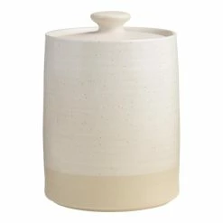 World Market Tipton Medium Ivory Speckled Ceramic Storage Canister