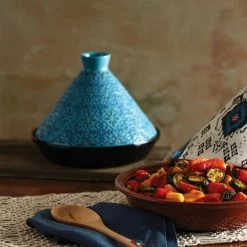 World Market Blue Tile Terracotta Tagine -Deals Kitchen Store unnamed file 221