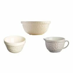 Deals Kitchen Store 6 World Market Mason Cash Cream In the Forest All Purpose Bowls 3 Piece Set