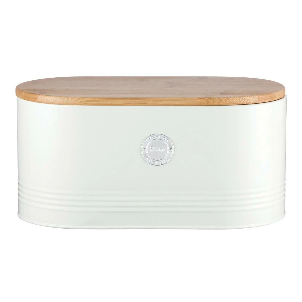 World Market Typhoon Living Steel Bread Bin with Bamboo Lid 6 World Market Typhoon Living Steel Bread Bin with Bamboo Lid - Image 4