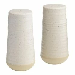 World Market Tipton Ivory Speckled Ceramic Salt and Pepper Shaker Set