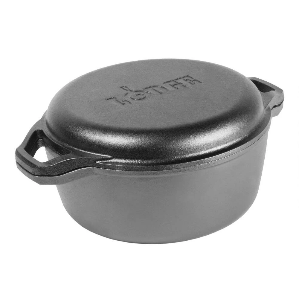 World Market Lodge Chef Collection Cast Iron Double Dutch Oven 6 Quart 3 World Market Lodge Chef Collection Cast Iron Double Dutch Oven 6 Quart
