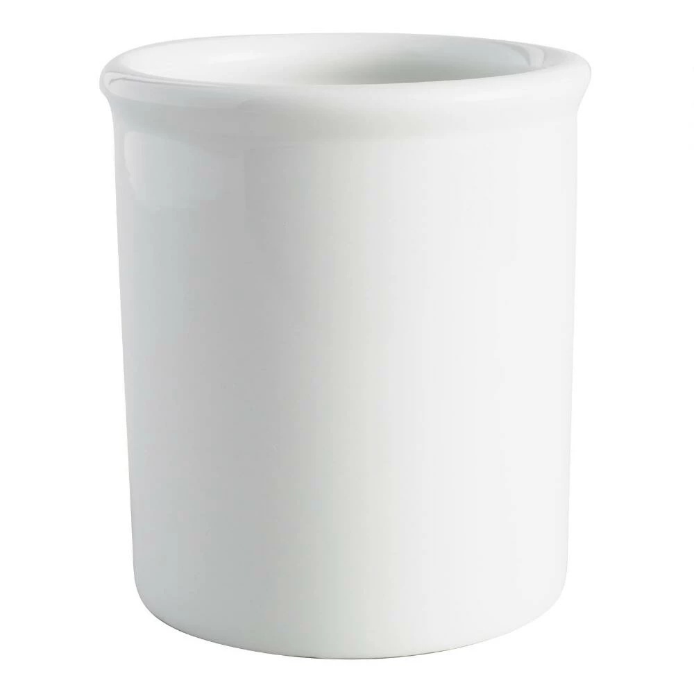 World Market White Porcelain Utensil Holder 3 World Market White Porcelain Utensil Holder